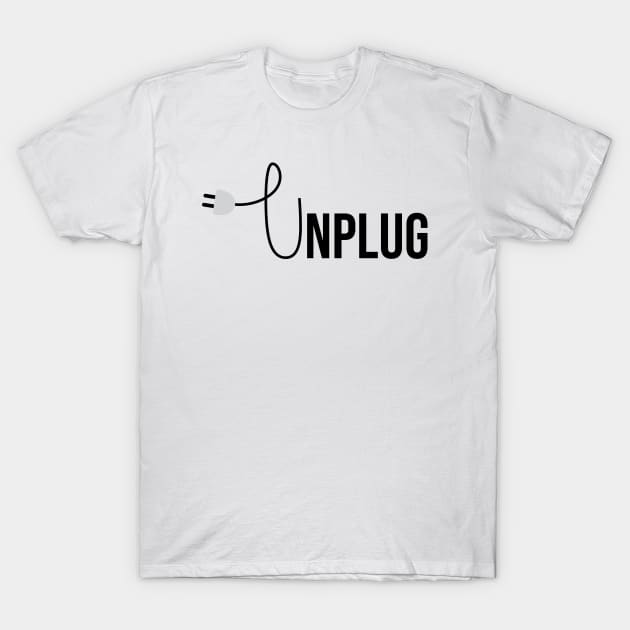 Unplug T-Shirt by TheMoodyDecor